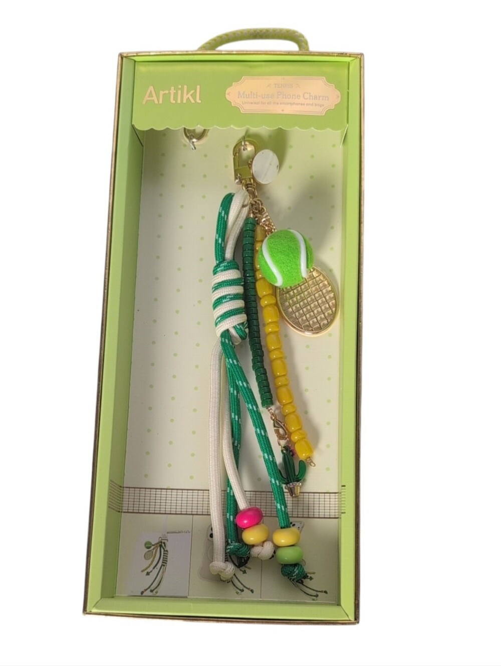 Artikl Tennis Themed Multi-use Phone Charm